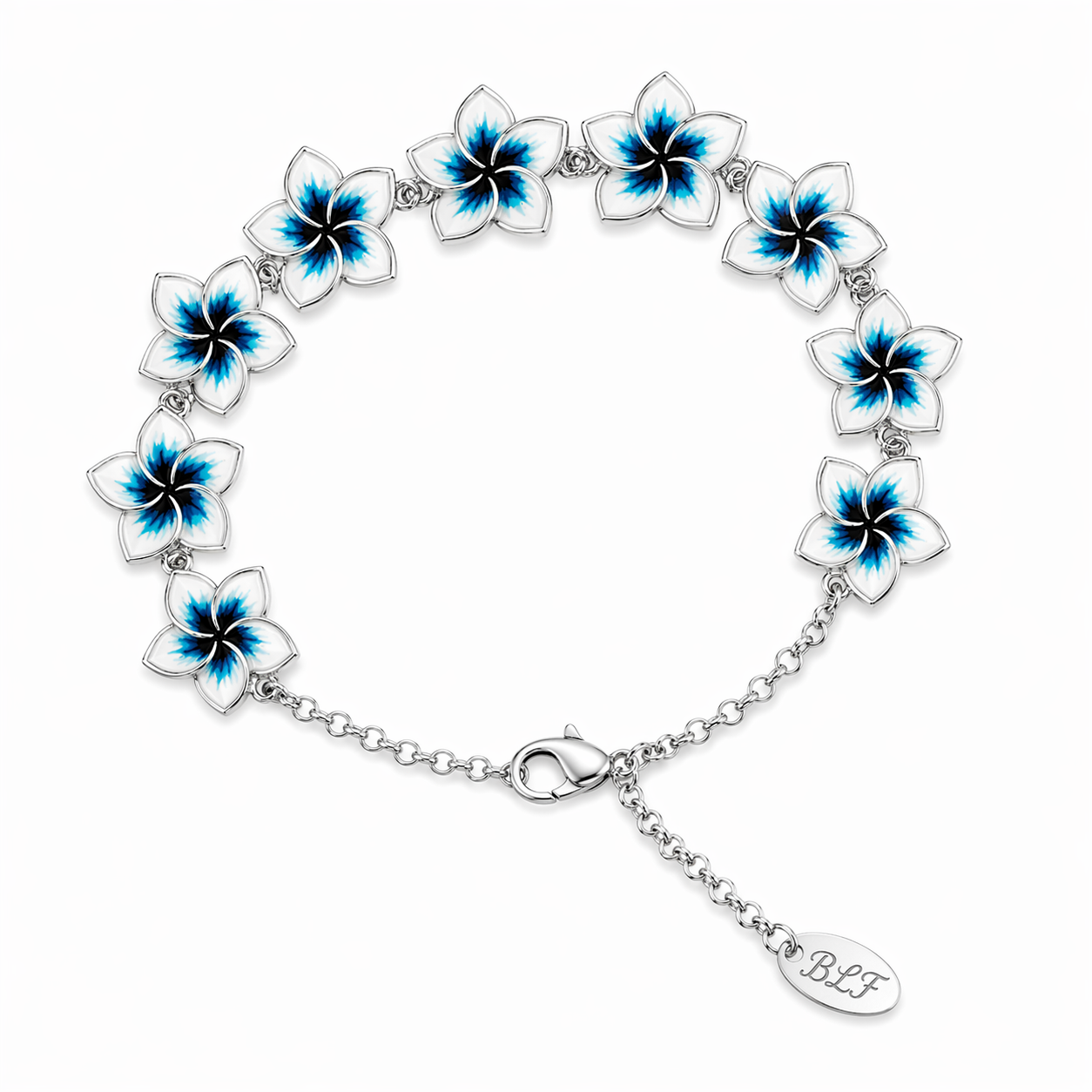 Bracciale Flower Queen in argento e smalto 1 Bracciale Flower Queen in argento e smalto